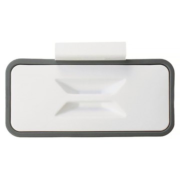 minono 米諾諾 櫥櫃掛式附蓋垃圾筒 荷重1kg  24 x 13.5 x 5.2cm  白色 + 灰色  1個