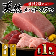 天然メバチマグロ 贅沢2種セット(合計約1kg)中トロ 赤身_yushin-1073