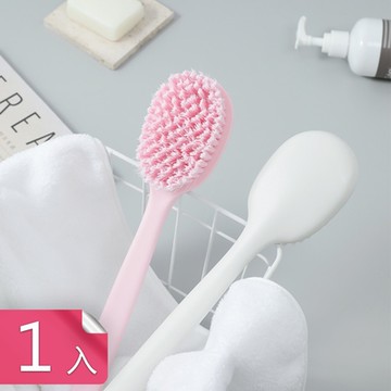 【荷生活】超細密高效起泡去角質長柄沐浴刷 加長手柄大面積刷毛-1入