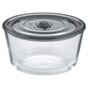 kela Aurelia 可微波玻璃密封保鮮盒 圓形 2.2L  1個