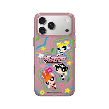 iPhone 17 Pro Max Clear (相機按鈕) 晶醺玫 - The Powerpuff Girls 飛天小女警 - 可愛小女警線條款