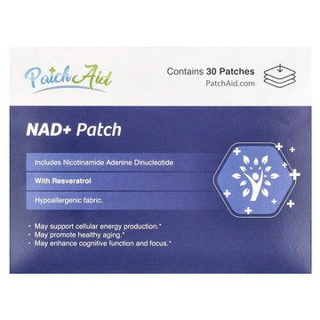PatchAid, NAD+ 貼片，30 片