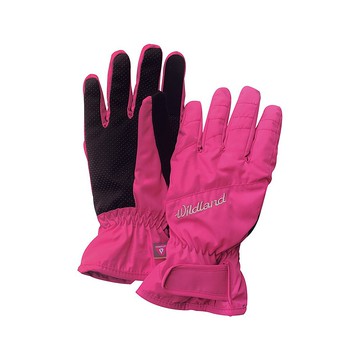 【Wildland 荒野】PR棉防水防風觸控手套 女 桃紅色 W2003-09