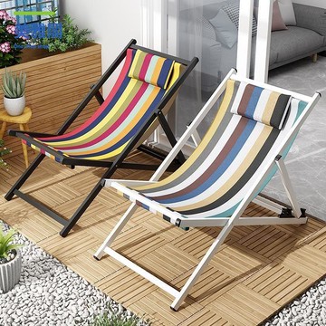 休閒躺椅  沙發躺椅休閑午休折疊椅躺椅椅子家用便攜午睡沙灘椅戶外擺攤【dy】