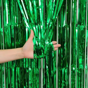 P&B UNITY 派對雨絲簾 200 x 100cm  亮面綠  4個