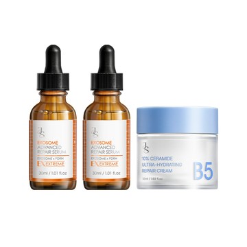 【敏感肌修復組】外泌體修復再生精華30mlｘ2+10%神經醯胺保濕修護霜50ml