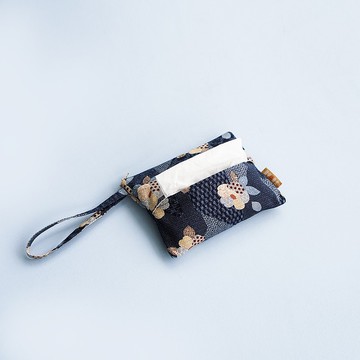 和風禮物  旅行面紙包拉鍊袋  和風蔆花