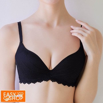 推EASY SHOP-輕盈戀曲 美背款B-D罩內衣(經典黑)