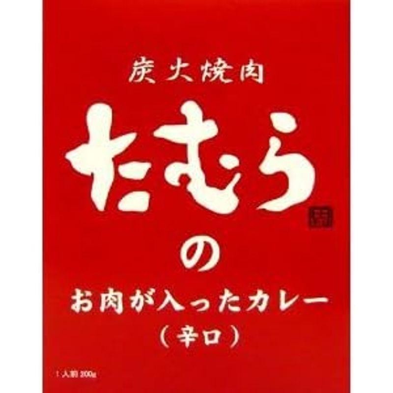 10箱セット 炭火焼肉たむらの お肉が入ったカレー（辛口） ×10箱セット 全国こだわりご当地カレー