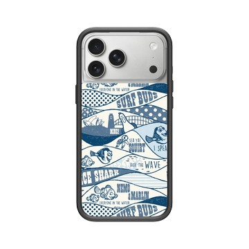 iPhone 17 Pro Max Mod NX -邊框背蓋組合 (相機按鈕) 黑 - 迪士尼-皮克斯 PIXAR - 海底總動員 復古風