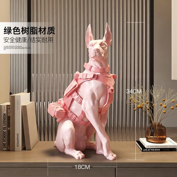 免運開發票 存錢罐 儲錢罐 棕櫚樹歐式杜賓犬狗擺件存錢罐只進不出儲蓄罐客廳玄關軟生日禮物 八折下殺ly13h