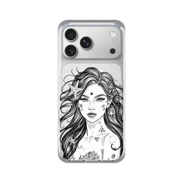 iPhone 17 Pro Max ClearX (MagSafe 兼容) 霜透灰 - MYMY REVERZ TATTOO - MERMAID