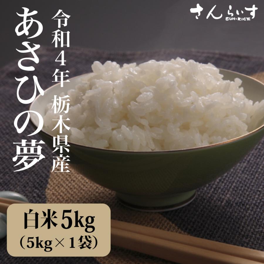 米 5kg お米 送料無料 白米 あさひの夢 令和5年 新米 栃木県産 未検査米（北海道・九州 300円）