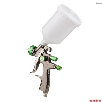 LVLP氣動噴漆槍 重力給料壓送式 汽車修補噴漆槍 超省漆省錢 2011款 黑+綠色 1.3mm口徑