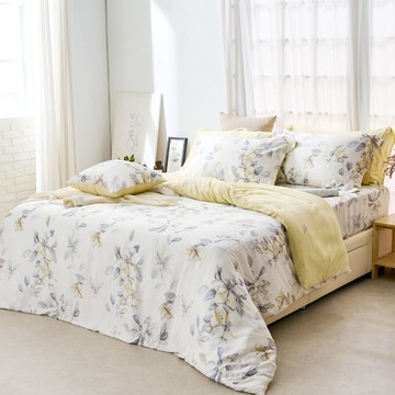 薄被套-雙人 / 6x7尺 / 60支萊賽爾天絲 / 淡墨花繪 台灣製