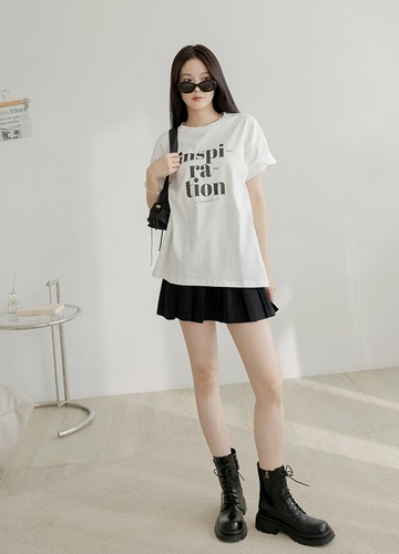 大大字母棉質長上衣