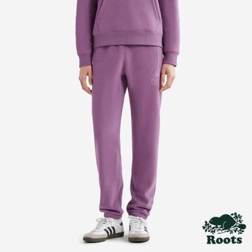 Roots女裝- HERITAGE BEAVER 棉褲-紫紅