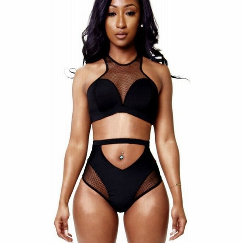 上下セット セットアップ 水着 ビキニ タンキニ メッシュ シースルー セクシー レディース スイムウェア スイムウエア 背中ファスナー ハイウエスト 通販 Lineポイント最大0 5 Get Lineショッピング