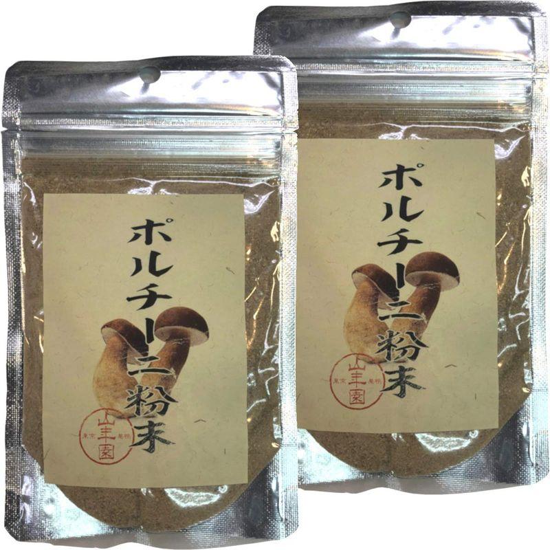 本場イタリア産無農薬100% ポルチーニ茸の粉末 40g×2袋セット 巣鴨のお茶屋さん 山年園