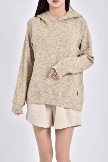 (M) mercibeaucoup針織連帽黃色長袖上衣