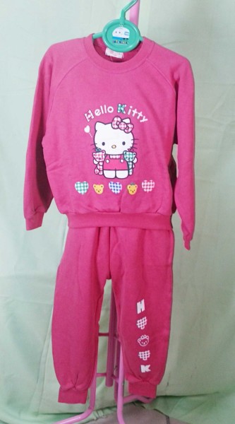 【震撼精品百貨】Hello Kitty 凱蒂貓~衣褲組_暗紅