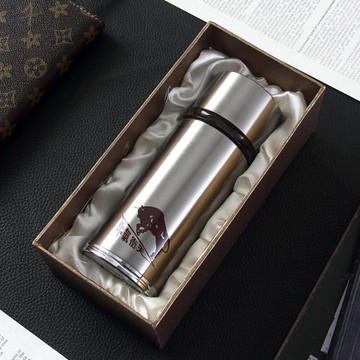 思寶保溫杯304不銹鋼真空杯禮品杯帶茶隔男女士車載茶水杯子防偽