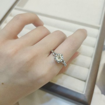 Le Bonheur 黃水晶六角戒指 開口可調節(情人節 )