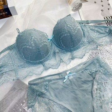【M-5XL大尺碼】大尺碼女裝 內衣套裝 內衣 內褲 女生內衣套裝大碼文胸薄款200斤下垂聚攏調整型上託內衣鋼圈性感蕾絲