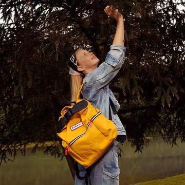 AsGony男女同款戶外獵人雙肩背包書包頂扣尼龍防水旅行登山背包