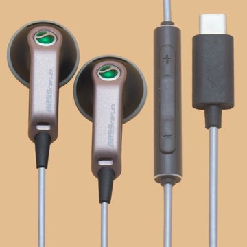 索尼索愛hifi重低音耳塞式音樂平頭線控帶麥通話耳機Type-C接口