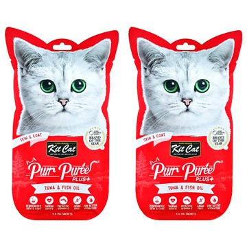 Kit Cat 呼嚕嚕肉泥 皮毛保健配方 15g 鮪魚 貓咪零食  8條