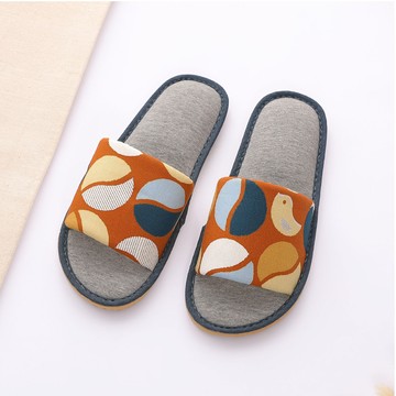 自由大地室內布拖鞋-咖色