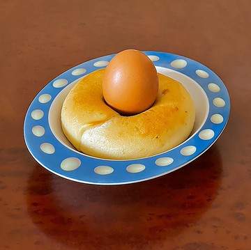 SoftServe珍珠鴨蛋 竹纖維蛋碗 麥片早餐湯碗 防摔兒童吃飯盤餐具