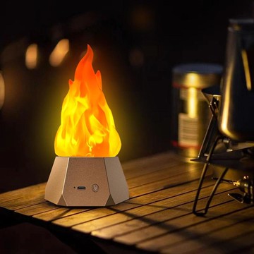 免運🔥本土發貨LED仿真火焰燈 戶外露營庭院景觀裝飾燈 遊樂場聖誕夜氛圍小夜燈