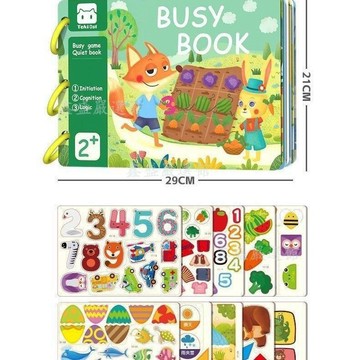 【臺灣-出貨】寶寶啓蒙安靜書嬰幼兒撕撕書早教魔術貼紙1到3歲兒童手撕卡片玩具03Qu