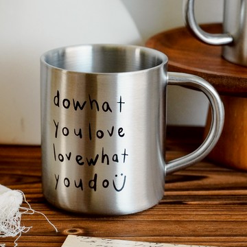 304不銹鋼露營杯 300ml 兩色售 情人節限定