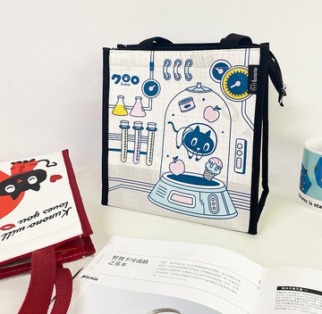 2023文博會 | Kuroro直式方形保溫袋-不可思議貓科學款