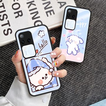 適用vivov30e手機殼全包防摔vivoV30Pro硅膠保護套vivo新款卡通V30lite彩繪玻璃vivi可愛女V3Opor軟外殼V2318