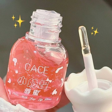 🍒上嘴blingbling的~隱藏唇紋❗ 唇蜜 清爽不油膩不拉絲 滋潤 保濕 唇油 護唇膏 小奶罐唇蜜 化妝品 唇膏