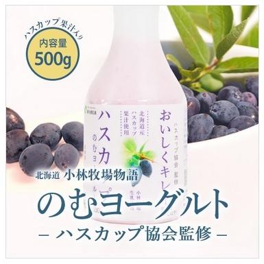 小林牧場物語　のむヨーグルトハスカップ果汁　500g　新札幌乳業 ●ハスカップ協会監修●　