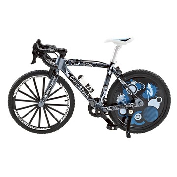 〖樂多〗鋅合金腳踏車-藍色｜1/8微縮模型 合金車 生日禮物 擬真模型車 玩具小汽車｜4711664080142