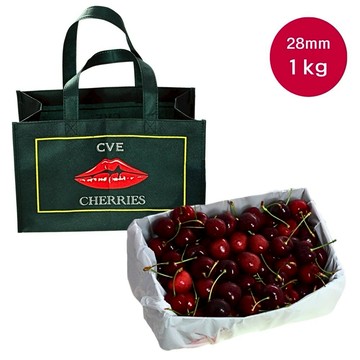 就是愛桃你歡心【新鮮屋 FRESCO】紐西蘭大嘴巴28mm櫻桃禮盒 (1kg±10%/盒) 新年禮盒 春節禮盒 年節送禮 過年走春 送親友 伴手禮 飽滿香甜 冬季水果至尊 限量提袋 送禮大方