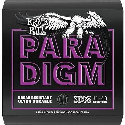 Ernie Ball Paradigm Power Slinky Electric Guitar Strings 11-48 (3 Pack Bundle)