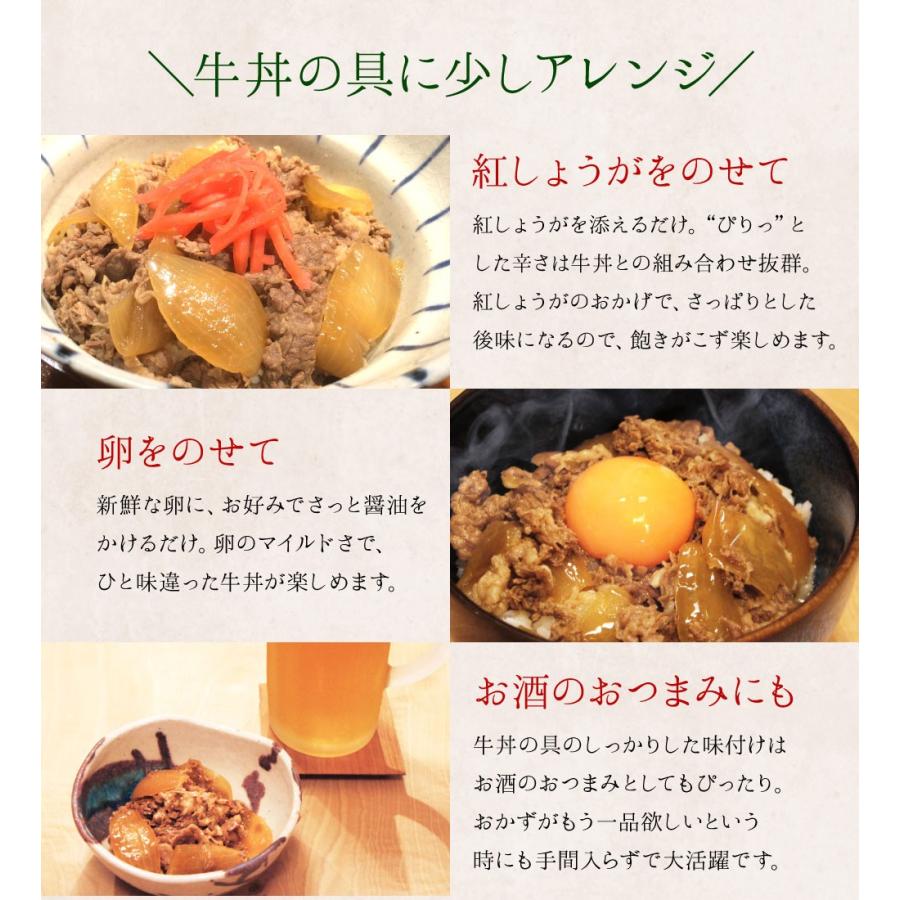 本当に美味しい 牛丼  国産牛 無添加 極うま 牛丼の具 140g 6食セット メーカー直送