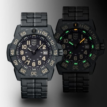 LUMINOX 雷明時 Navy SEAL 碳纖維海豹部隊腕錶 手錶-45mm(1LM-3510)