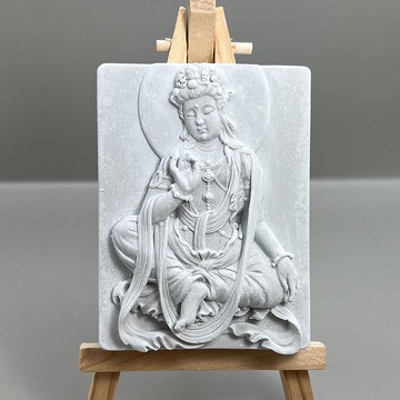 清水模軟裝設計 佛像擺飾(十六)香氛擺件 水泥軟裝 附木架