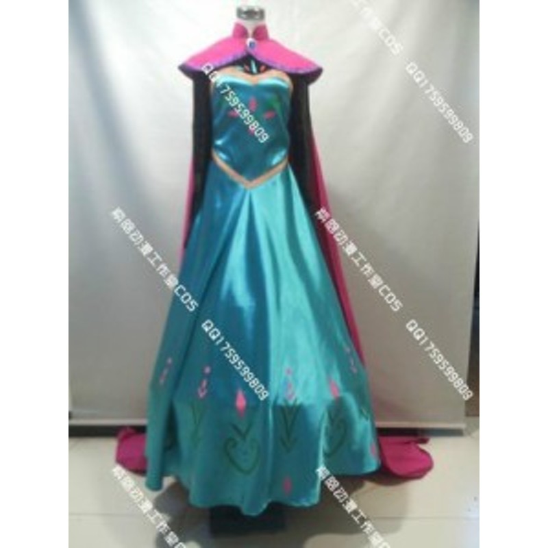ディズニー アナと雪の女王 Frozen エルサ 戴冠式 ドレス +マント 