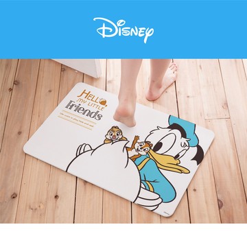 【收納王妃】Disney 迪士尼 硬式珪藻土地墊 唐老鴨   地墊 吸水墊 (60x39x0.9cm)