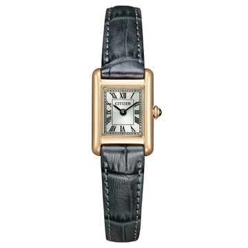 CITIZEN 星辰LADYS 限量 光動能復古優雅方形腕錶 EG2799-18W
