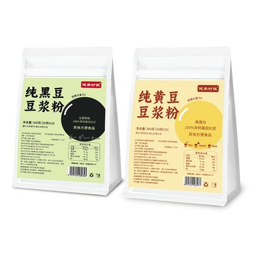 【台灣出貨】黑黃純豆漿粉100%無添加蔗糖高蛋白非轉基因早餐代餐